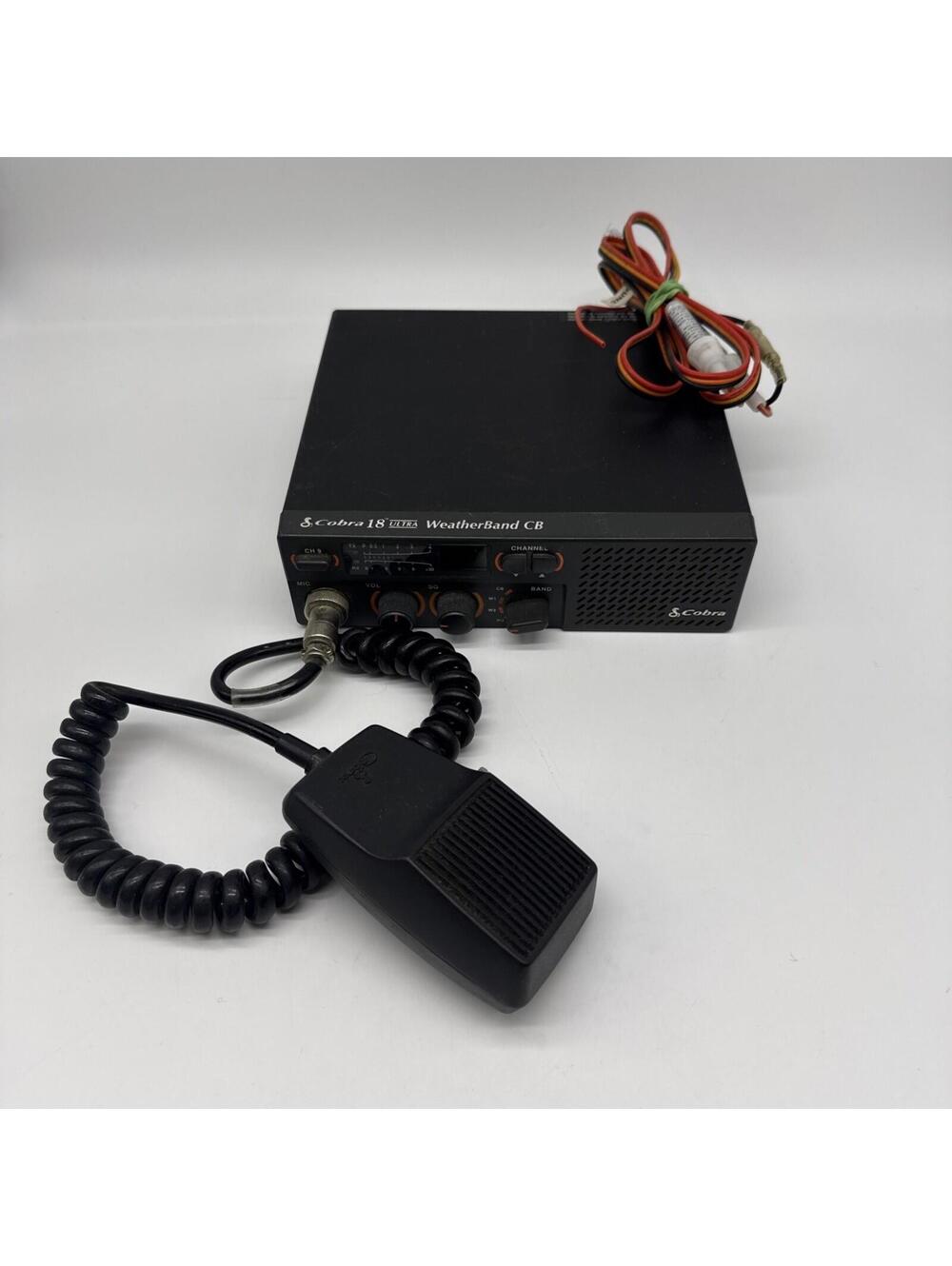 Cobra 18 Ultra Weatherband 40-Channel CB Radio With Original Mic Tested Working